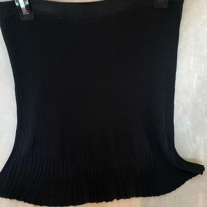 Black long heavy weight skirt
